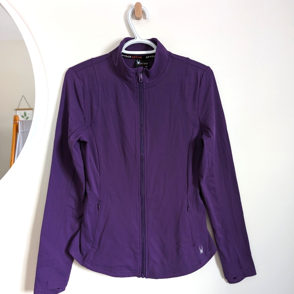 NWT Spyder Active purple track jacket, Small
